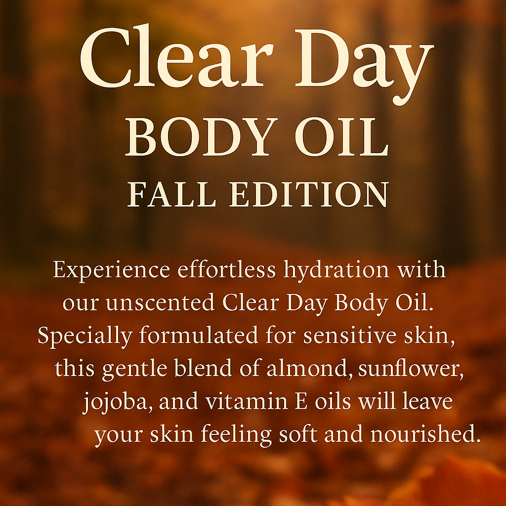 Clear day body oil 4oz